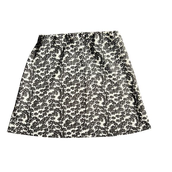 Urban Outfitters Y2K Mini Skirt Floral Black White Extra Small Stretch - Picture 2 of 7